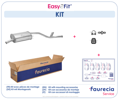  FS25278 Faurecia Глушитель выхлопных газов конечный