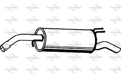  P2239 FENNO Глушитель выхлопных газов конечный