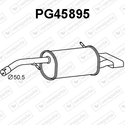  PG45895 VENEPORTE Глушитель выхлопных газов конечный