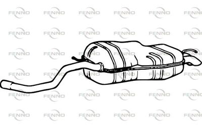  P1208 FENNO Глушитель выхлопных газов конечный