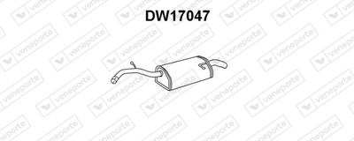  DW17047 VENEPORTE Глушитель выхлопных газов конечный