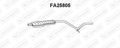  FA25805 VENEPORTE Средний глушитель выхлопных газов