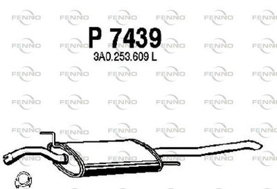  P7439 FENNO Глушитель выхлопных газов конечный