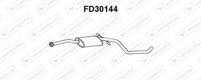  FD30144 VENEPORTE Средний глушитель выхлопных газов