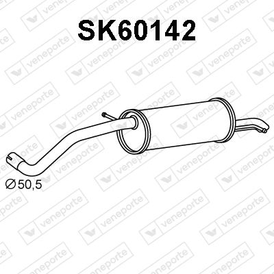  SK60142 VENEPORTE Глушитель выхлопных газов конечный