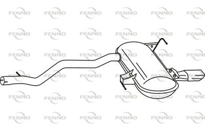  P1469 FENNO Глушитель выхлопных газов конечный