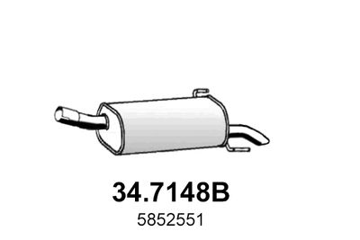  347148B ASSO Глушитель выхлопных газов конечный