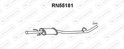  RN55181 VENEPORTE Предглушитель выхлопных газов