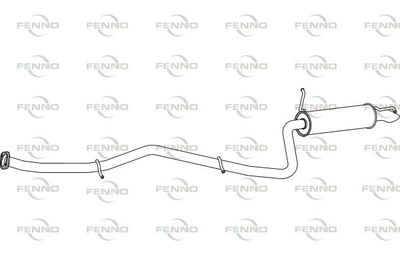  P6565 FENNO Глушитель выхлопных газов конечный