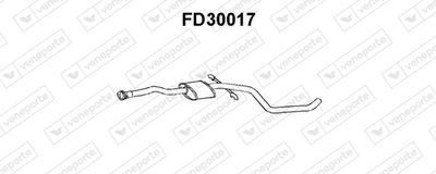  FD30017 VENEPORTE Средний глушитель выхлопных газов