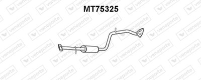  MT75325 VENEPORTE Средний глушитель выхлопных газов