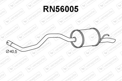  RN56005 VENEPORTE Глушитель выхлопных газов конечный
