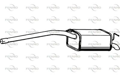  P7135 FENNO Глушитель выхлопных газов конечный