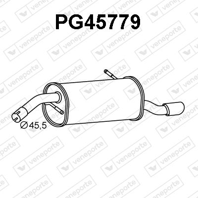  PG45779 VENEPORTE Глушитель выхлопных газов конечный