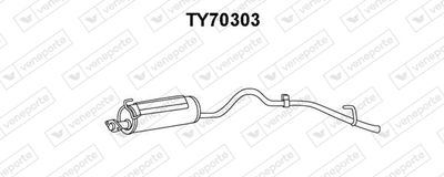  TY70303 VENEPORTE Глушитель выхлопных газов конечный