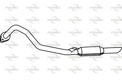  P4091 FENNO Глушитель выхлопных газов конечный