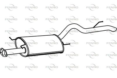  P38037 FENNO Глушитель выхлопных газов конечный