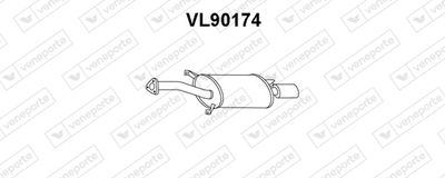  VL90174 VENEPORTE Глушитель выхлопных газов конечный