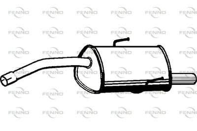  P1014 FENNO Глушитель выхлопных газов конечный