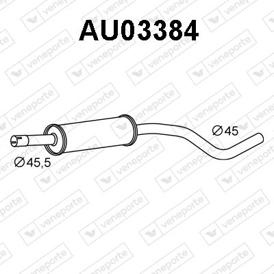  AU03384 VENEPORTE Предглушитель выхлопных газов