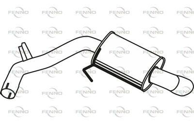  P1462 FENNO Глушитель выхлопных газов конечный