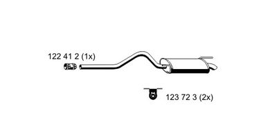  642019 ERNST Глушитель выхлопных газов конечный
