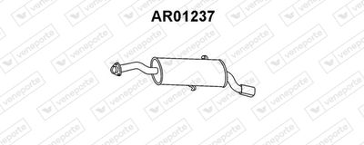  AR01237 VENEPORTE Глушитель выхлопных газов конечный