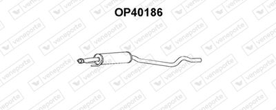  OP40186 VENEPORTE Средний глушитель выхлопных газов