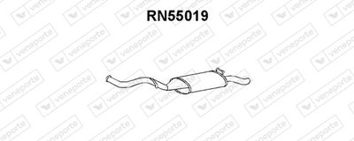  RN55019 VENEPORTE Глушитель выхлопных газов конечный