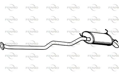  P2961 FENNO Глушитель выхлопных газов конечный