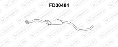  FD30484 VENEPORTE Средний глушитель выхлопных газов