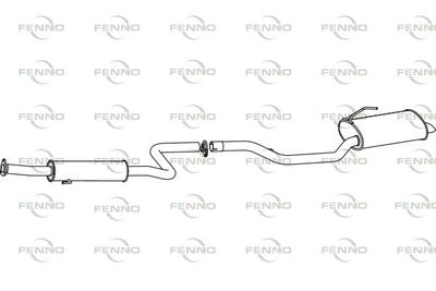  P2744 FENNO Глушитель выхлопных газов конечный