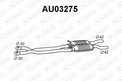  AU03275 VENEPORTE Предглушитель выхлопных газов