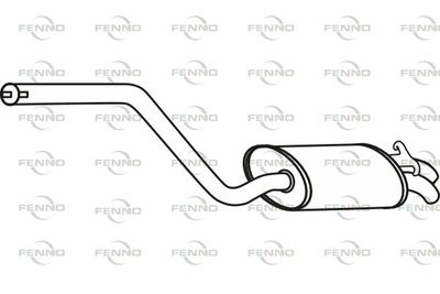  P3609 FENNO Глушитель выхлопных газов конечный