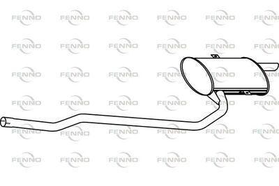  P6915 FENNO Глушитель выхлопных газов конечный