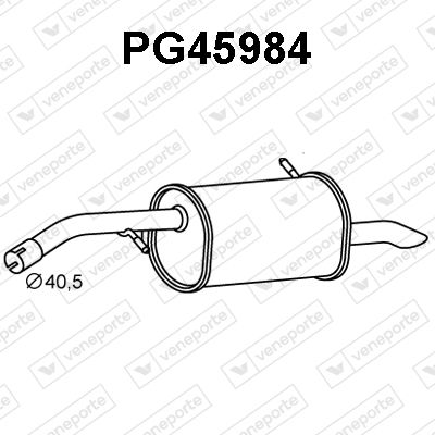  PG45984 VENEPORTE Глушитель выхлопных газов конечный