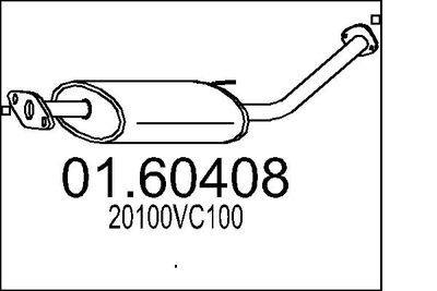  0160408 MTS Глушитель выхлопных газов конечный