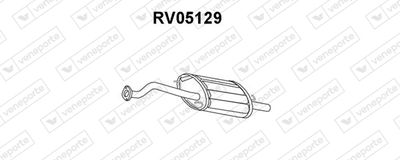  RV05129 VENEPORTE Глушитель выхлопных газов конечный