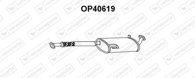  OP40619 VENEPORTE Глушитель выхлопных газов конечный