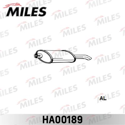  HA00189 MILES Глушитель выхлопных газов конечный