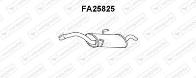  FA25825 VENEPORTE Глушитель выхлопных газов конечный