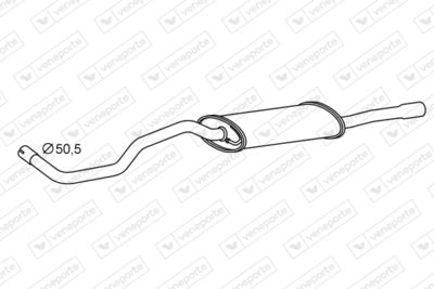  ST63092 VENEPORTE Глушитель выхлопных газов конечный