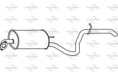  P3178 FENNO Глушитель выхлопных газов конечный
