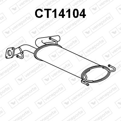  CT14104 VENEPORTE Глушитель выхлопных газов конечный