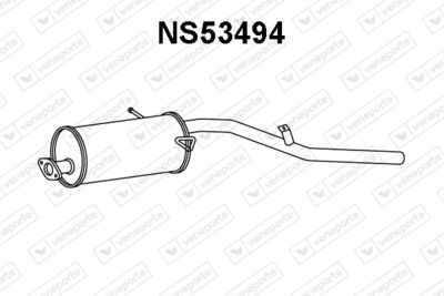  NS53494 VENEPORTE Глушитель выхлопных газов конечный