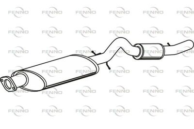  P2018 FENNO Глушитель выхлопных газов конечный