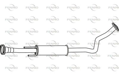  P41005 FENNO Средний глушитель выхлопных газов