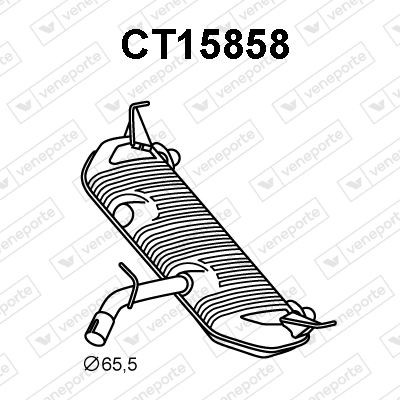  CT15858 VENEPORTE Глушитель выхлопных газов конечный