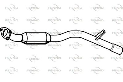  P3997 FENNO Глушитель выхлопных газов конечный