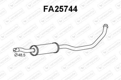  FA25744 VENEPORTE Предглушитель выхлопных газов